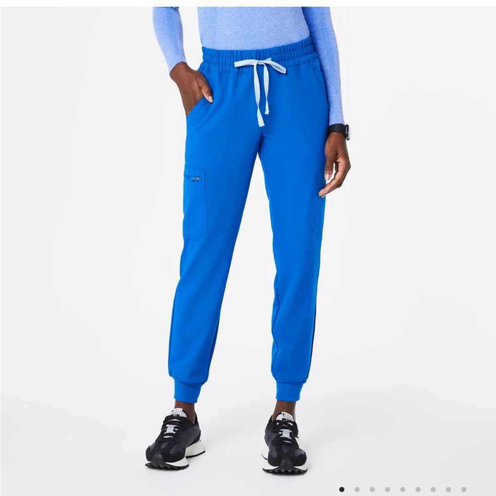 Figs High Waisted Jogger Scrub Pants XXS Royal Blue